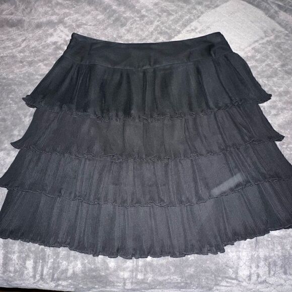 LOFT Tiered Chiffon Skirt Size 12 - Picture 7 of 11